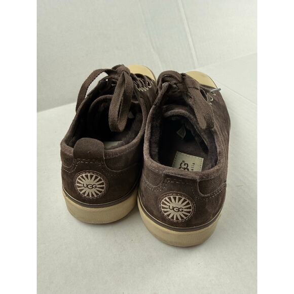 UGG Evera Brown Suede Low Top Lace Up Sneakers - Size 5.5 - Picture 4 of 12
